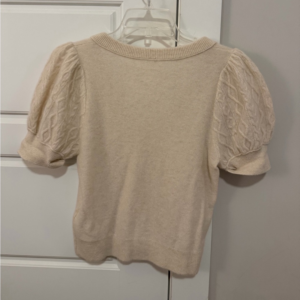 Free People Short Sleeve Cashmere Sweater - Picture 2 of 5